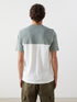 LC Waikiki Crew Neck Short Sleeve Combed Cotton Men's T-shirt with Color Block